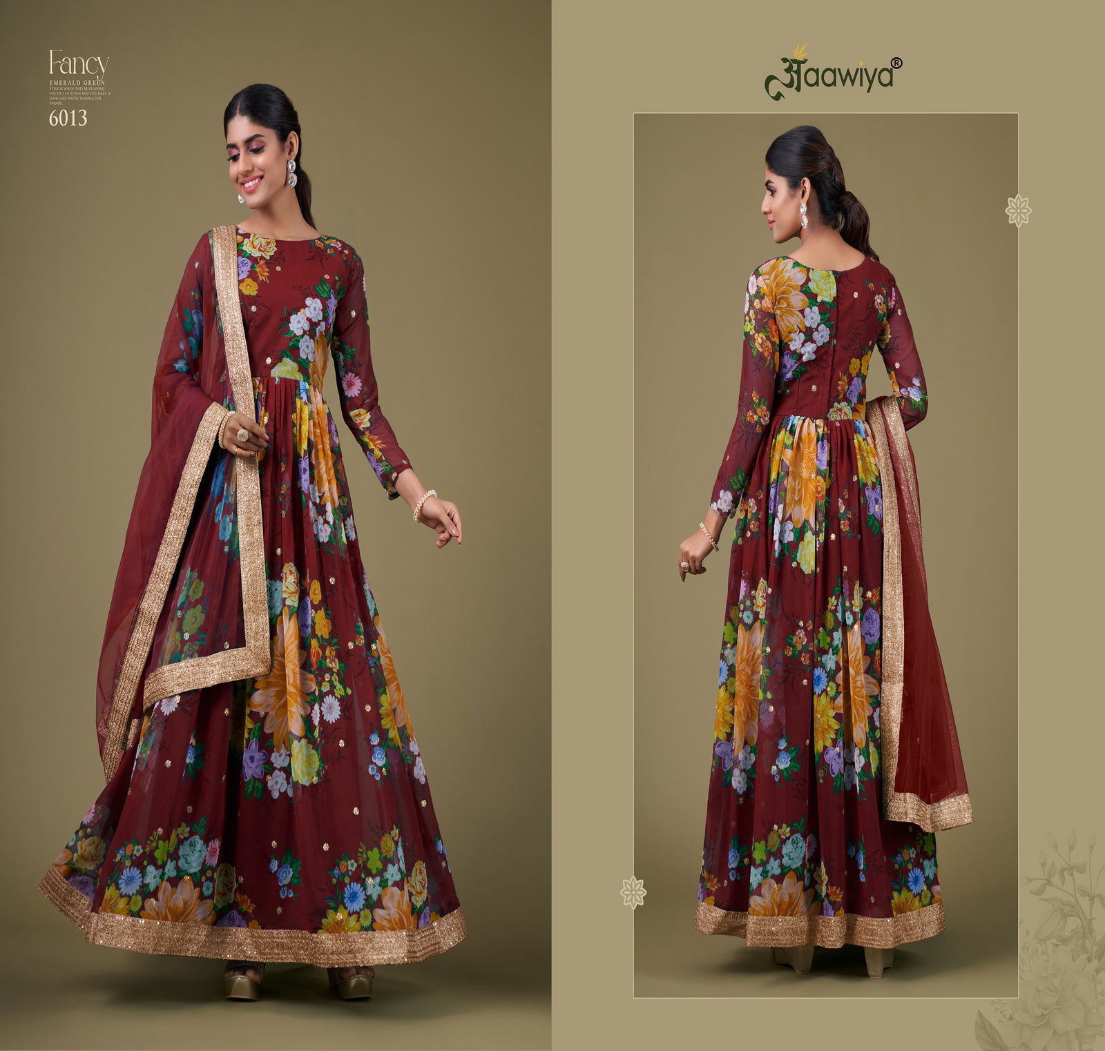 Floral Vol 1 By Aawiya Long Anarkali Readymade Suits Wholesale Online