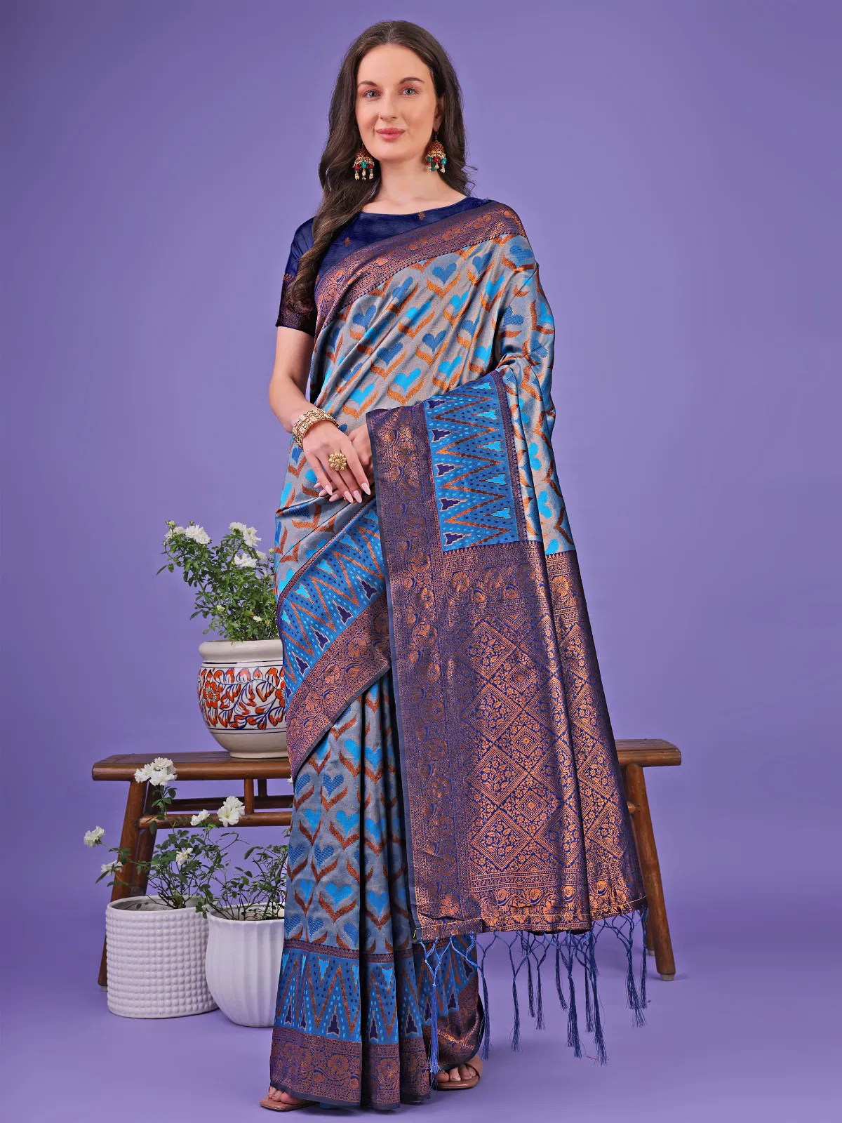 Blossom By Astita Lichi Silk Wedding Wear Saree Wholesale Shop In Surat