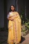 DF 132 Ankita Embroidery Soft Linen Designer Sarees Wholesale Market In Surat With Price