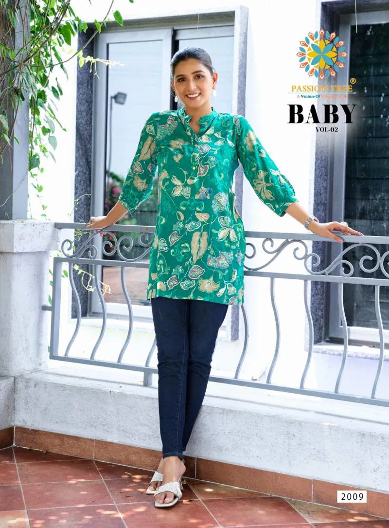 Baby Vol 2 By Passion Tree Rayon Short Tops Wholesale In India