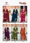 Veda Vol 2 By Woodee Viscose Gadhwal Kurti With Bottom Dupatta