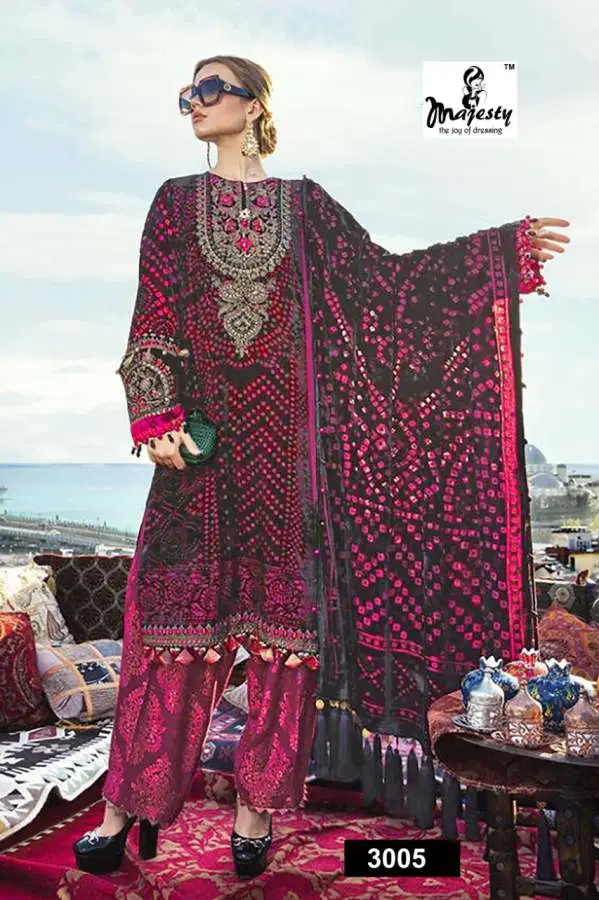 Majesty Maria B Hit 3 Latest Fancy Designer fancy Casual Wear Jam Cotton Pakistani Salwar Suits Collection
