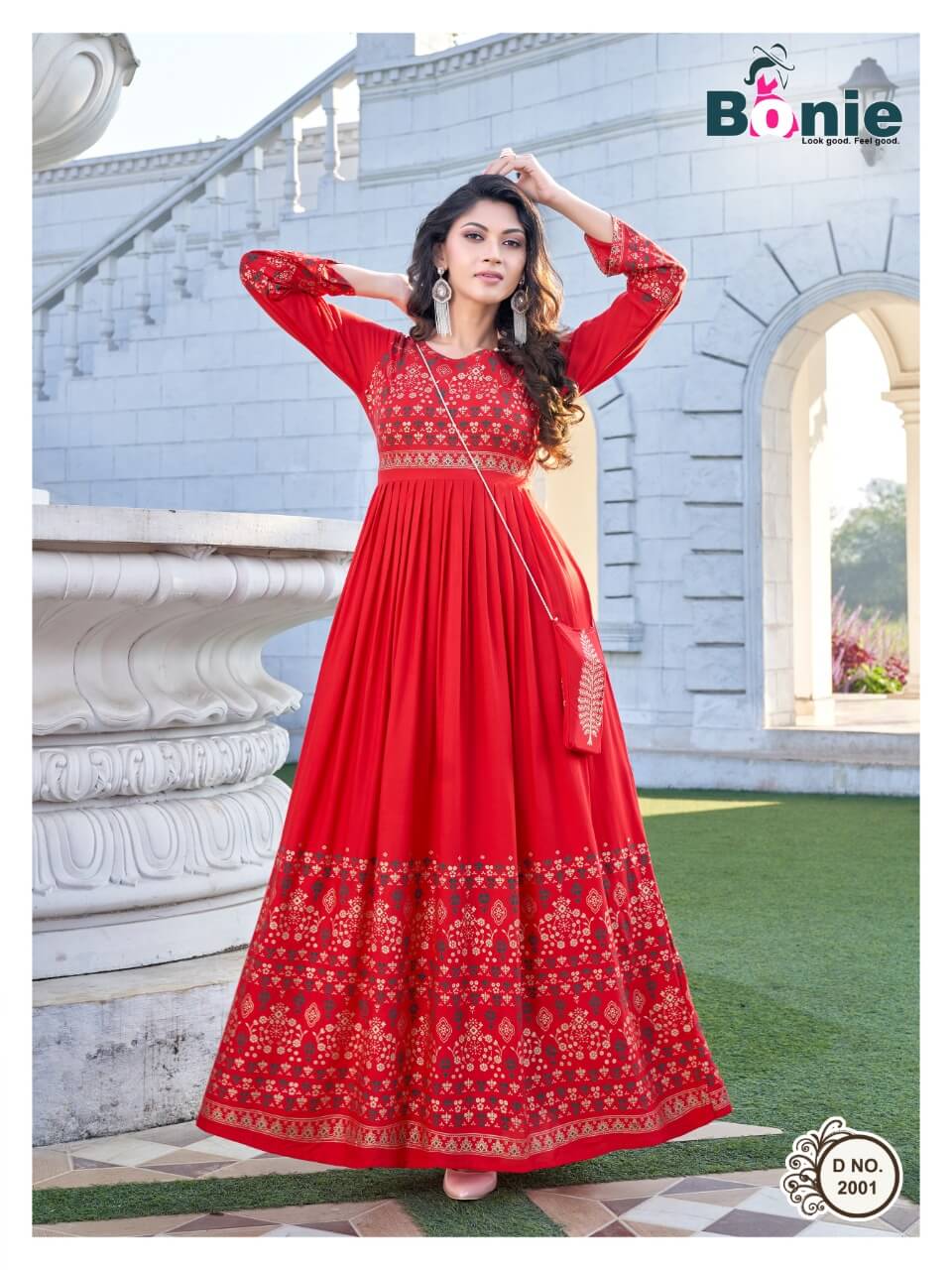 Bonie Senorita 2 Heavy Wedding Wear Rayon Long Designer Anarkali Kurti Collection