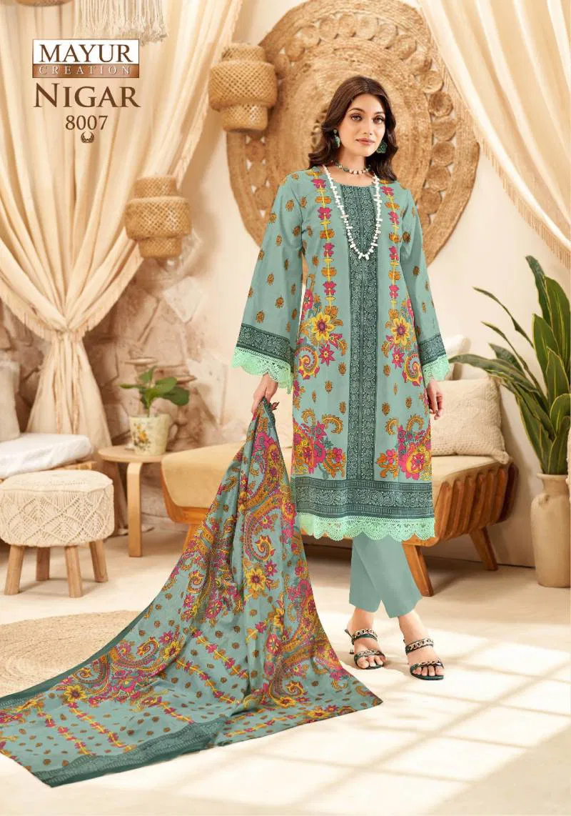 Nigar Vol 8 By Mayur Printed Dress Material Best Wholesale Shop N Surat