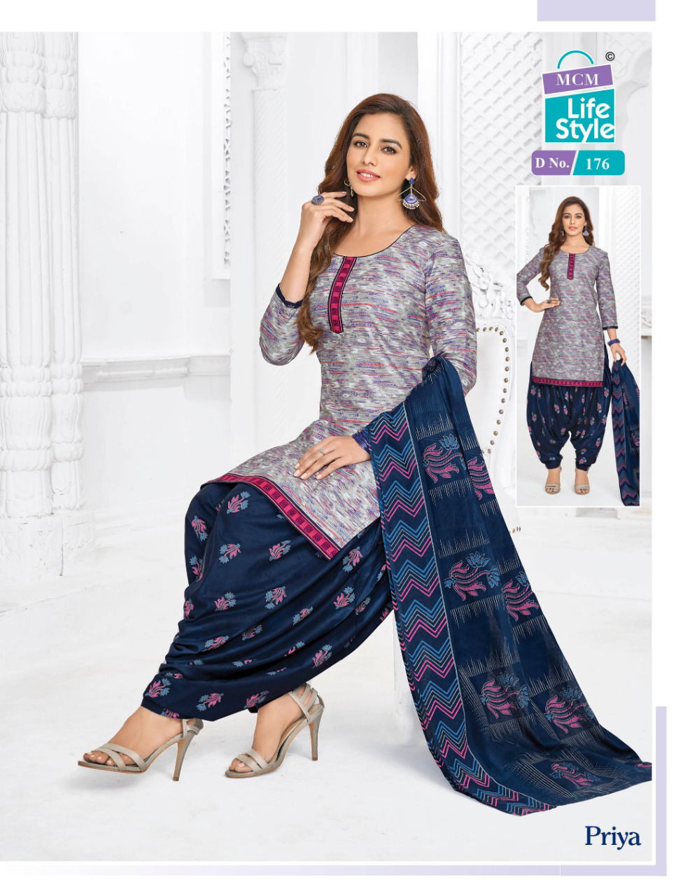 MCM Lifestyle Piya Latest Collection Of Pure Cotton Ready Made Salwar Suit Collection