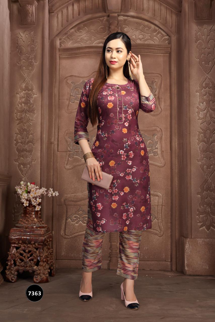 Fashion Talk Morni 2 Ethnic Wear Cotton Printed Kurtis With Bottom Collection
