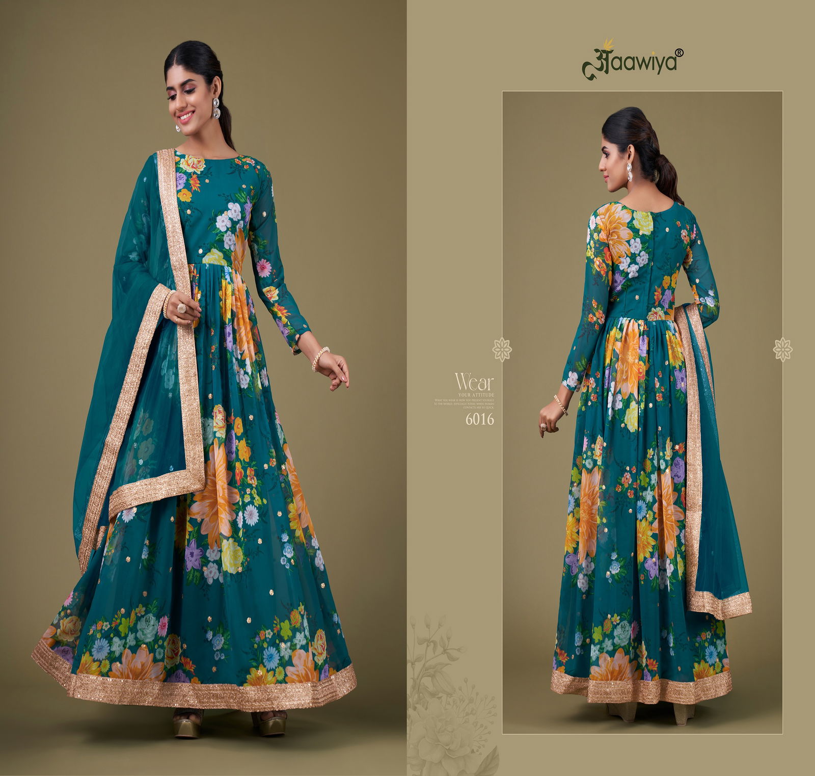Floral Vol 1 By Aawiya Long Anarkali Readymade Suits Wholesale Online