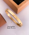 Fancy Steel Rose Gold Kada Accessories Catalog