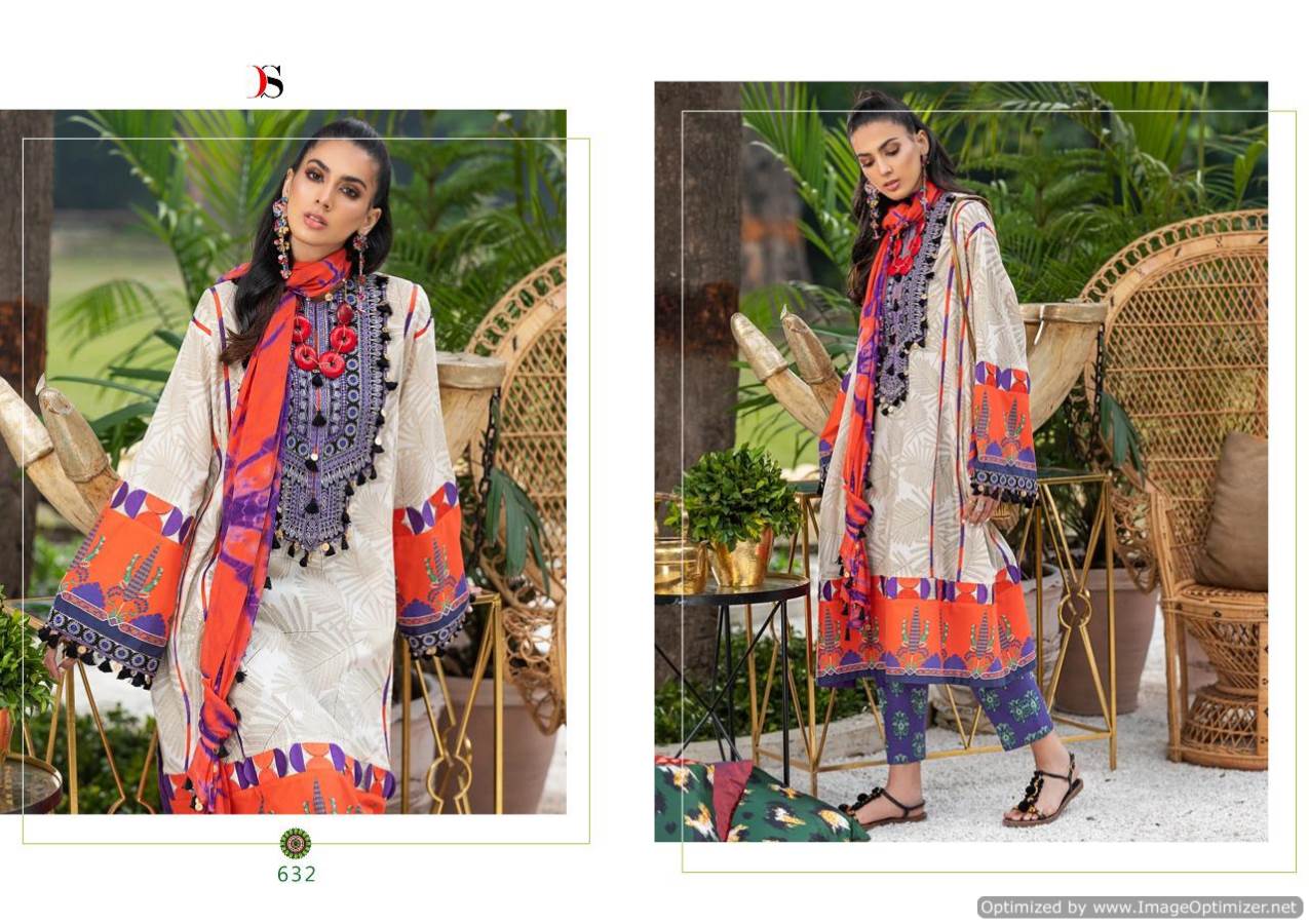 Deepsy Elan Latest Designer Festive Wear Cotton Print With Embroidery   Pakistani Suits Collection With Cotton Mal-Mal Dupatta