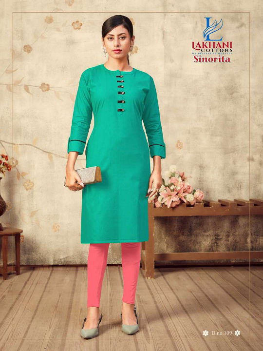 Lakhani Sinorita Pure Cotton Ready Made Designer Kurti Collection