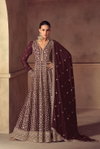 Hazael By Gulkayra Chinon Embroidery Gown With Dupatta Wholesalers In Surat