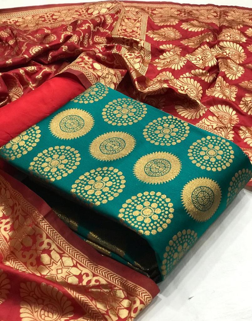 Banarasi Silk Dress 30 Latest Designer  Casual Wear Dress Material Collection