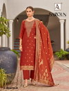 Sargun By Alok Viscose Maslin Jacquard Designer Dress Material Wholesale Suppliers In India