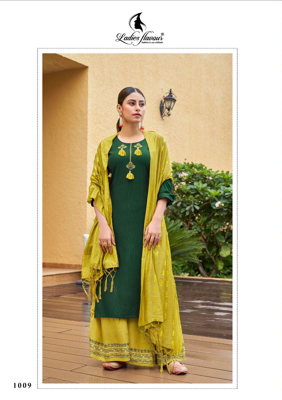 Ladies Flavour Ruhana 2 Festive Wear Rayon With Embroidery And Khatli Work Salwar Kameez Collection