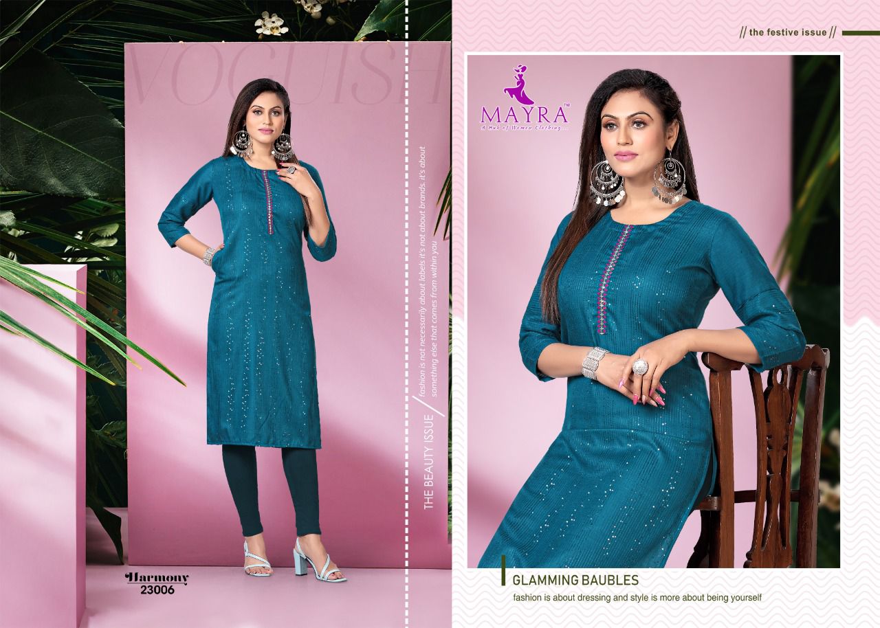 Mayra Harmony Cotton Daily Wear Printed Designer Kurti Collection