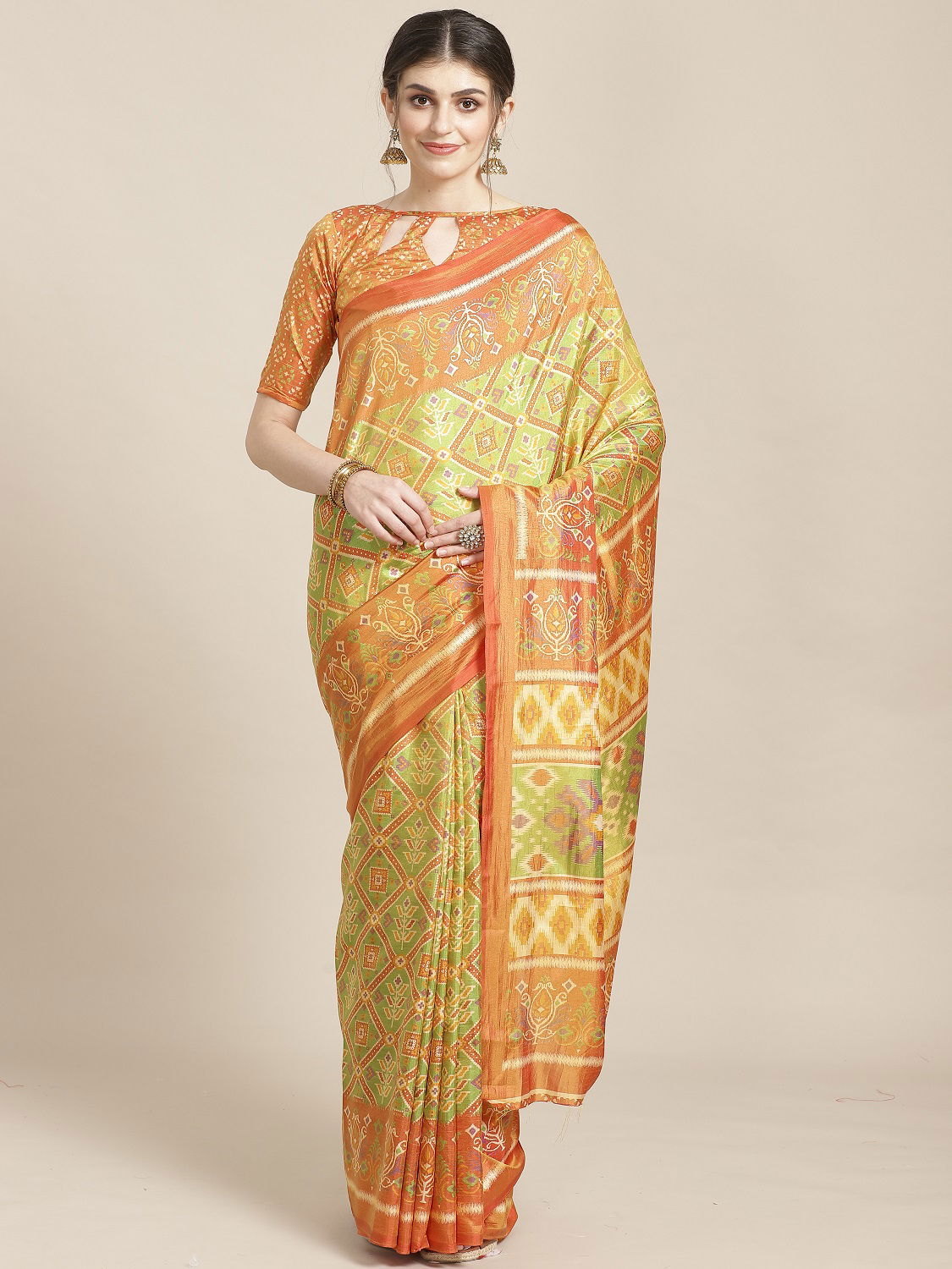 Latest Designer Printed Silk Saree Collection For Functions And Festivals