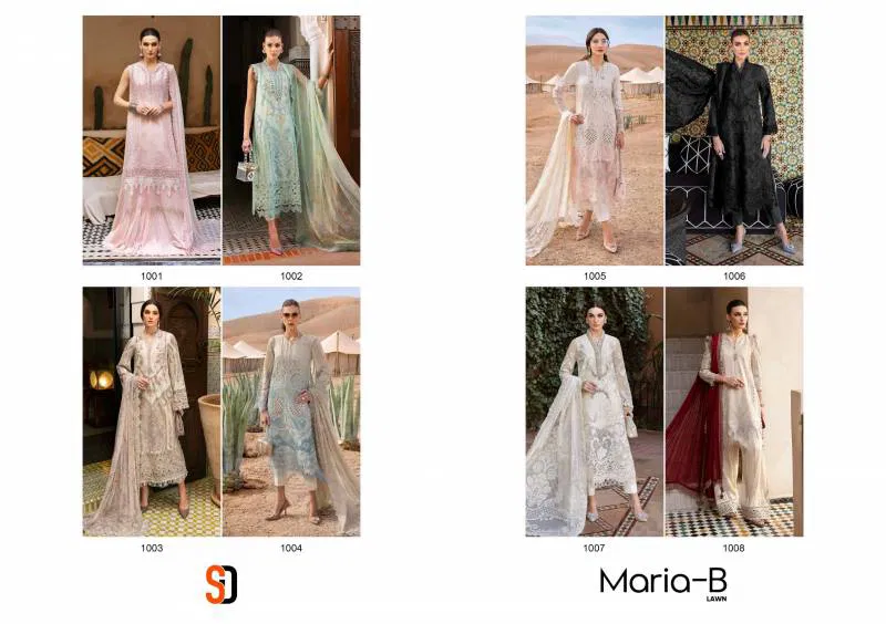 Shraddha Maria B Lawn Chiffon Dupatta Pakistani Salwar Suits Suppliersin India