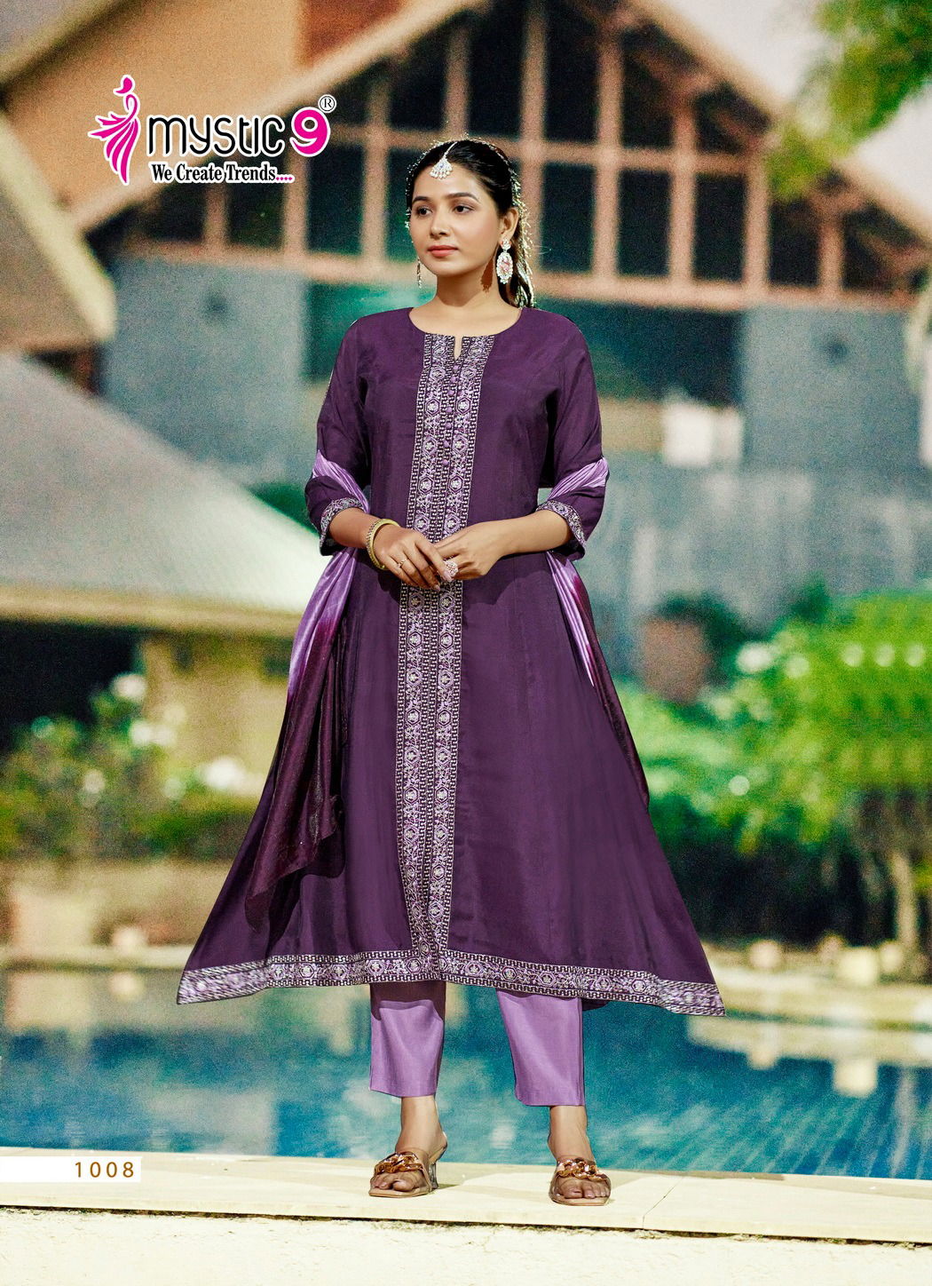 Mahek Vol 1 By Mystic 9 Roman Silk Kurti With Bottom Dupatta Wholesale Price