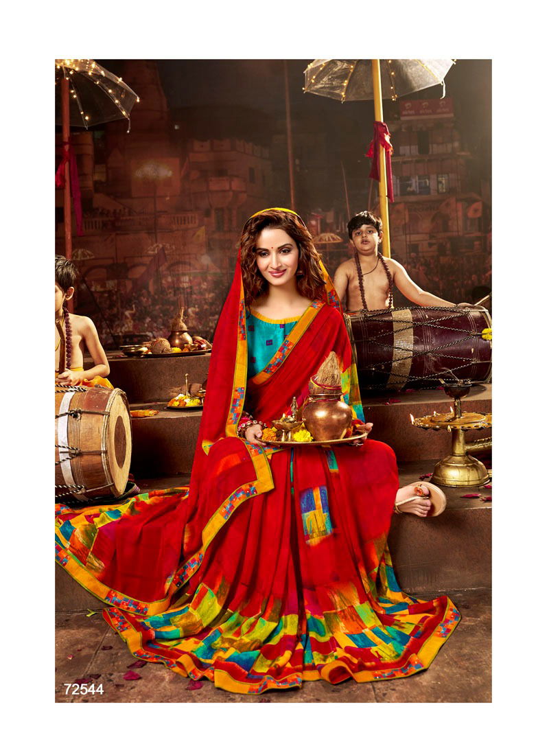 ANTPA CARVAAN Latest Fancy Designer Heavy Regular Wear Weightless Saree Collection