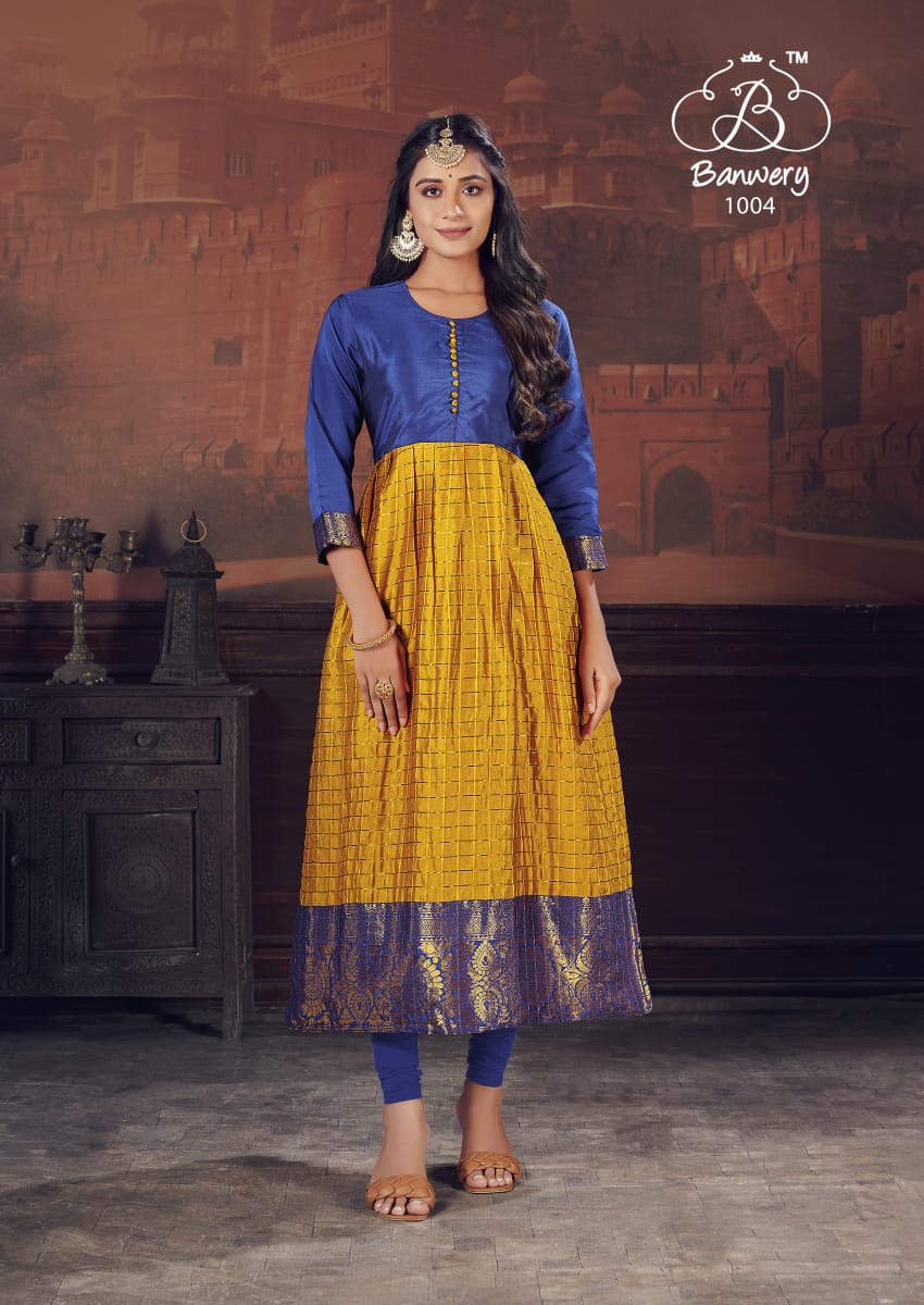 Banwery Pearl Festive Wear Designer Long Gown Style Collection
