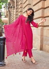Rangmahal By Mittoo Viscose Thread Handwork Kurti With Bottom Dupatta Exporters In India
