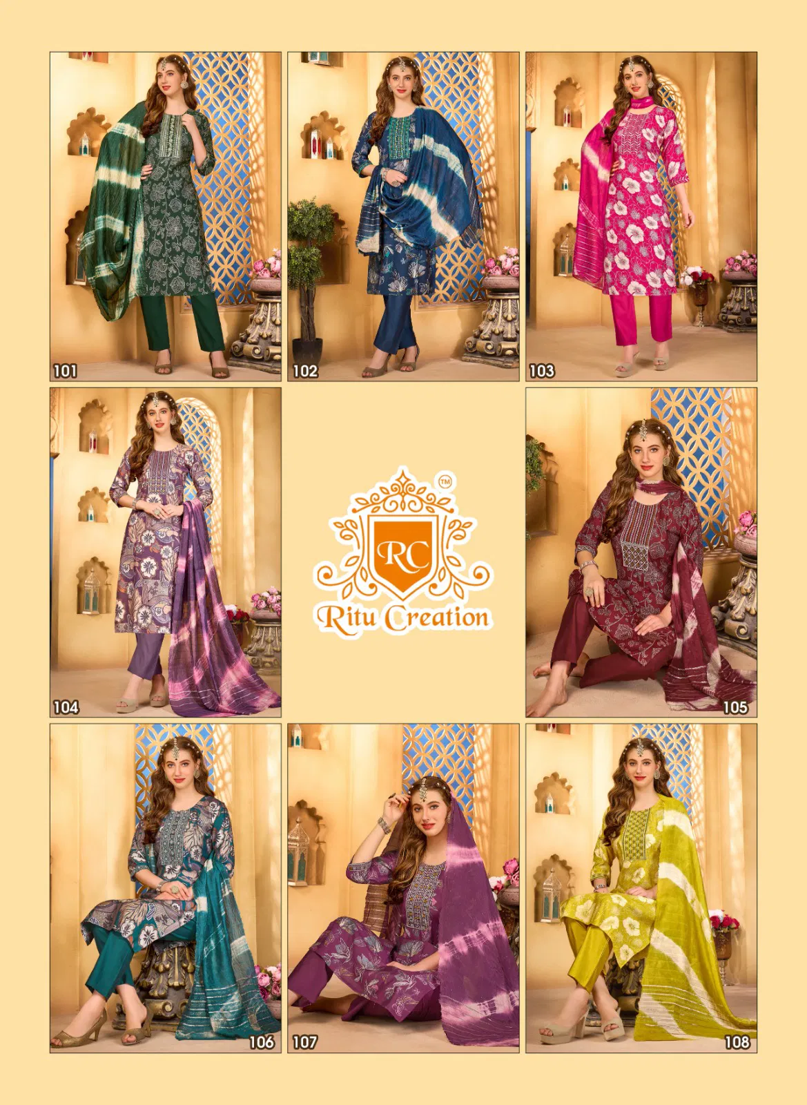 Ridhi By Ritu Plain Vatican Kurti With Bottom Dupatta Wholesale Price In Surat