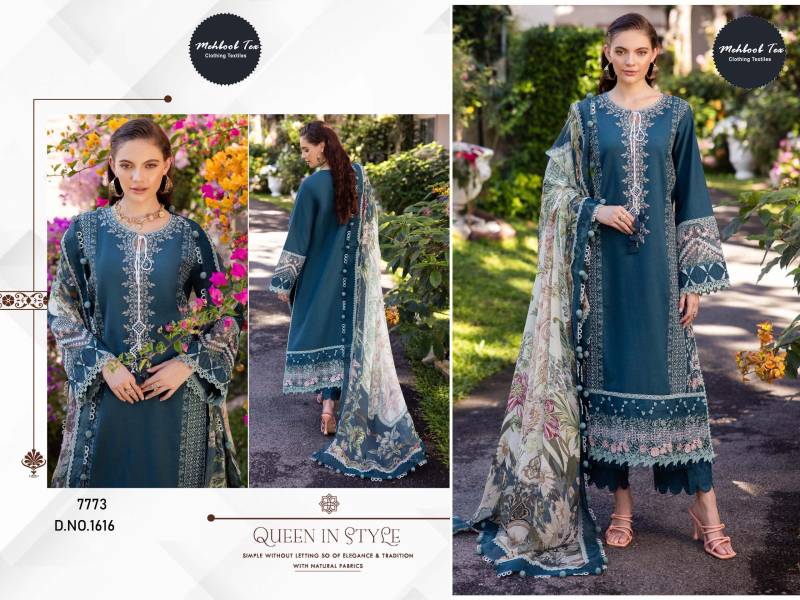 Mehboob Tex 1616 Cotton Dupatta Pakistani Salwar Suits Wholesale Market In Surat With Price