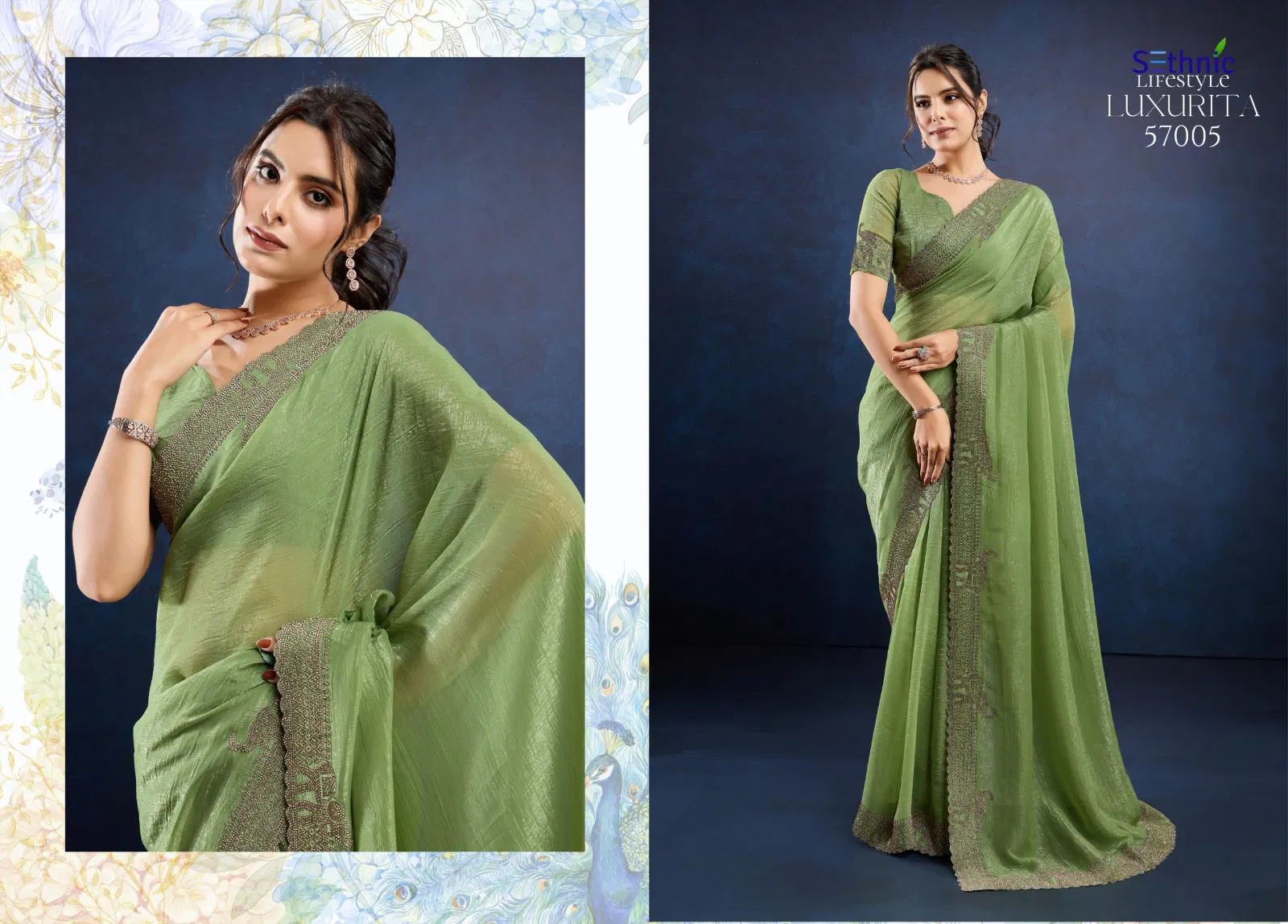 Luxurita By Sethnic Party Wear Saree Wholesale Shop In Surat