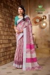 Art Lenen Vol 5 By Sanskar Fancy Soft Linen Sarees Exporters In India