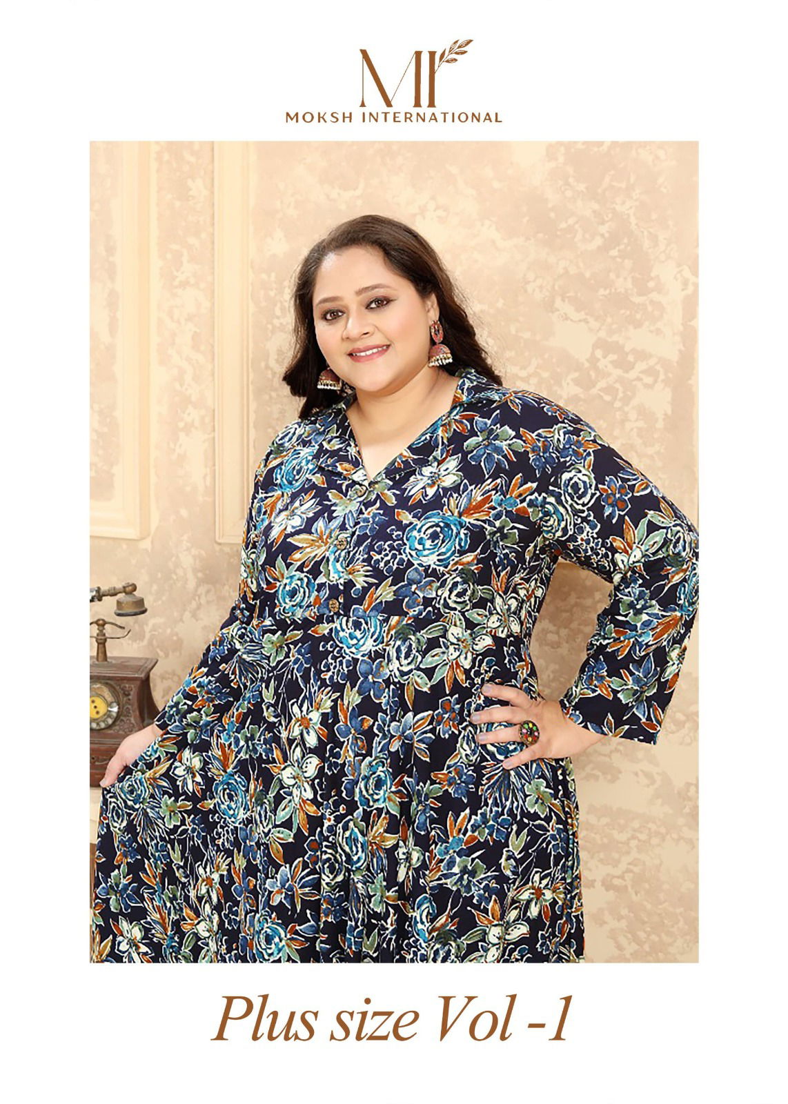 Plus Size Vol1 by Moksh Rayon Kurti With Pocket Catalog 