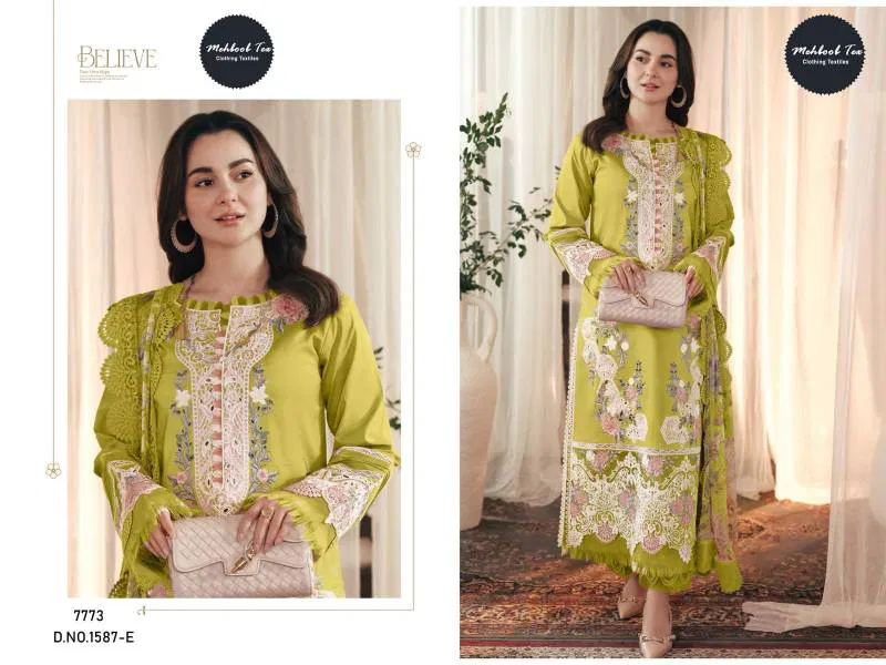 Mehboob Tex 1587 E And F Cotton Dupatta Pakistani Salwar Suits Wholesale Market In Surat With Price