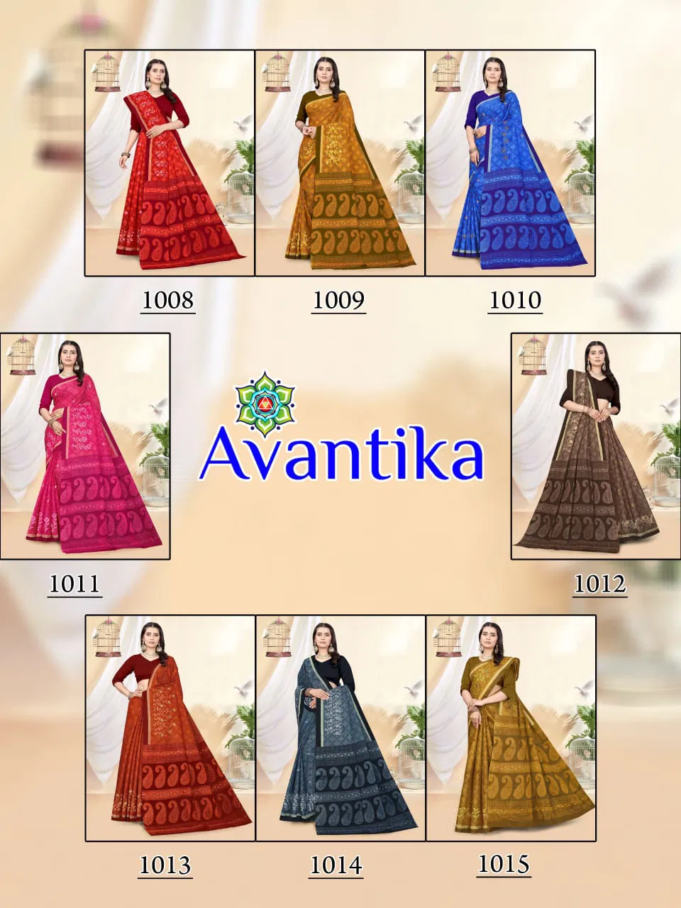 Avantika Vol 1 By Ganesha Cotton Printed Daily Wear Saree Orders In India