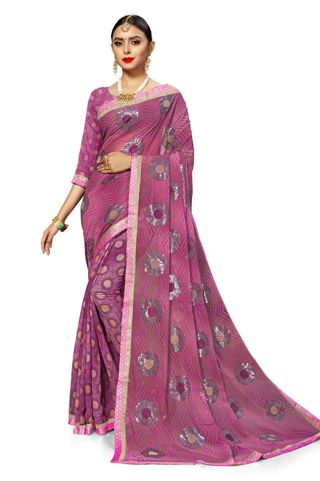 Sangam Daisy Latest Designer Festival Casual Wear Fancy Georgette saree collection