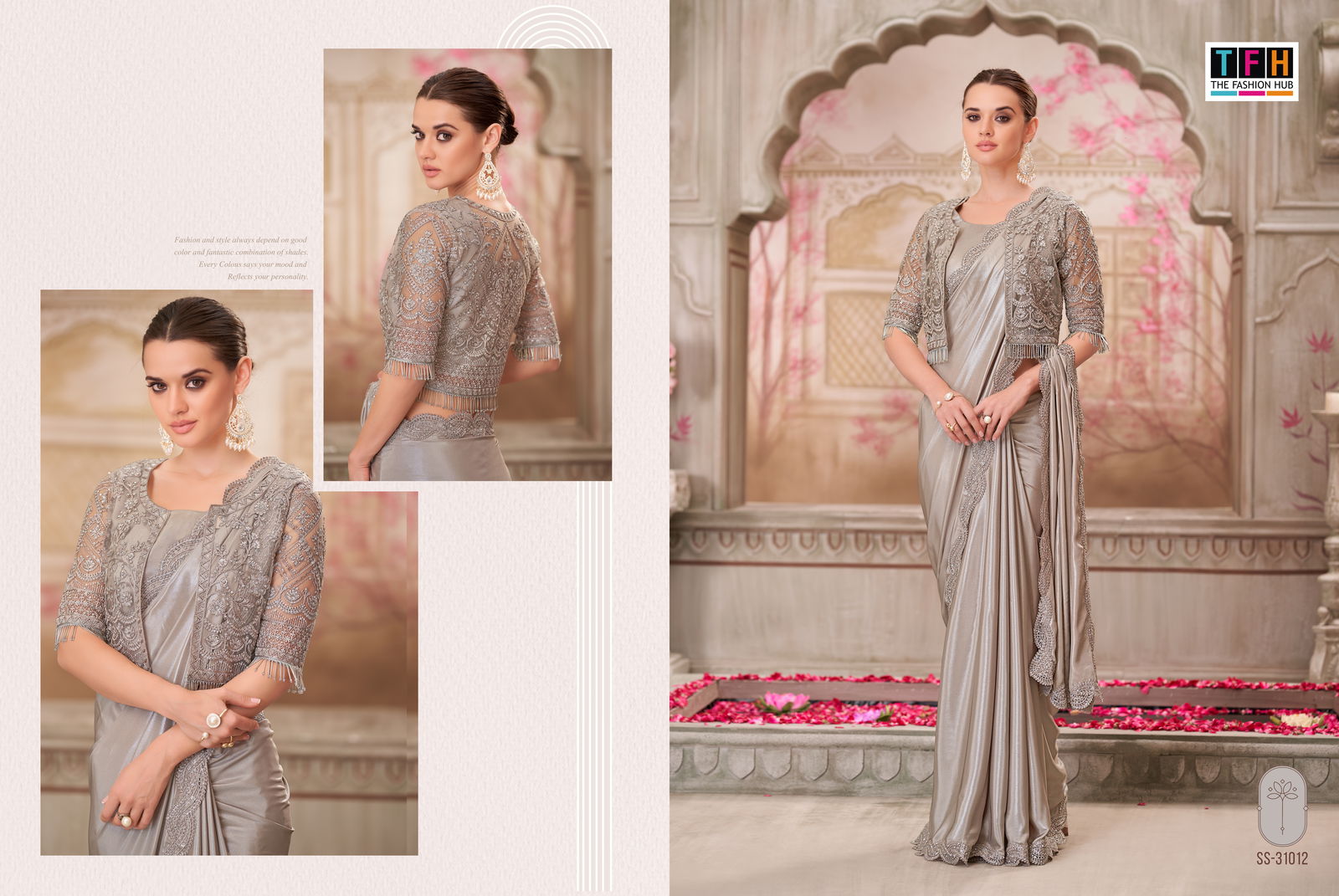 Silver Screen 21 Edition By Tfh Wholesale Party Wear Saree Suppliers In Mumbai
