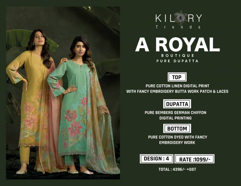 A Royal By Kilory Boutique Cotton Digital Printed Salwar Kameez Online Wholesale