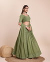 DZ 2235 Mehendi Sequence Embroidery Designer Lehenga Choli Wholesale Market In Surat

