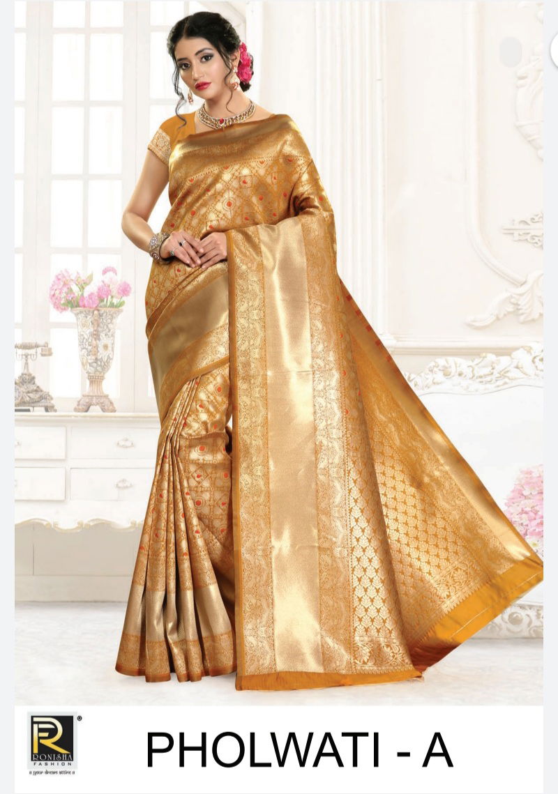 Ronisha Pholwati Latest Exclusive Collection Of Festival Wear Silk Saree  