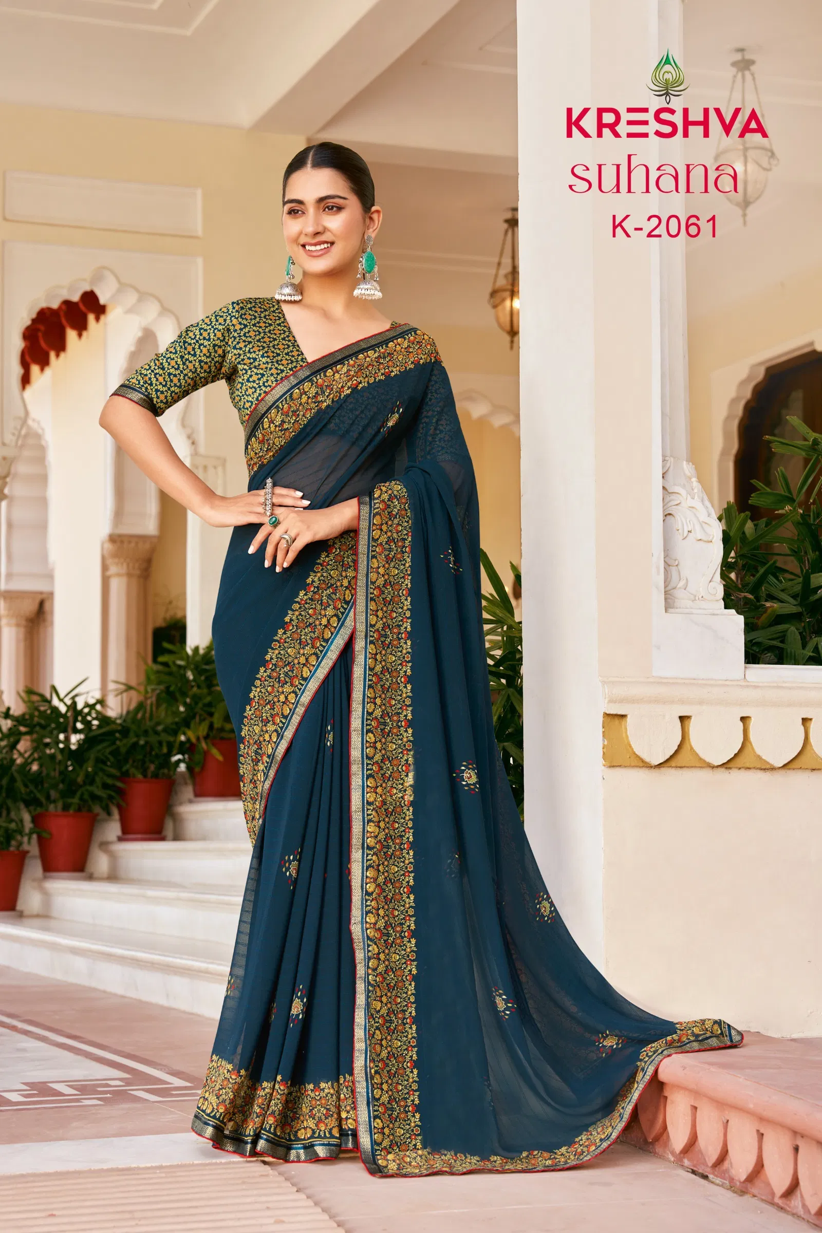 Suhana By Kreshva Dani Georgette Printed Daily Wear Saree Orders In India