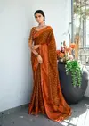 Navisha By Stavan Self Weaving With Embroidery Border Fancy Saree


