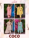 Coco By Aanchi Glass Roman Kurti With Bottom Dupatta
