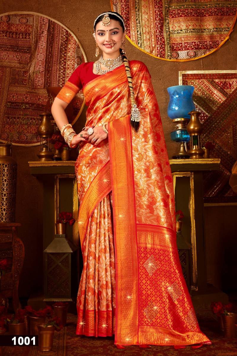 Kanha Silk Saroski Vol 5 By Saroj Beautiful Silk Saree Wholesale Suppliers In Mumbai