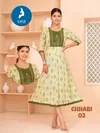 Chhabi By Kaya Capsul Print With Foil Anarkali Kurti Wholesale Online