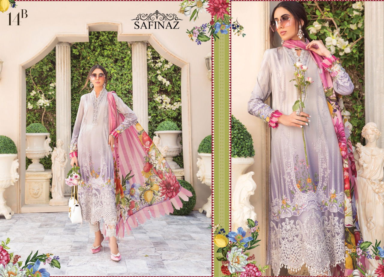 Safinaz Maria B M Print 7 New Heavy Festive Wear Embroidery Pakistani Salwar Kameez Collection