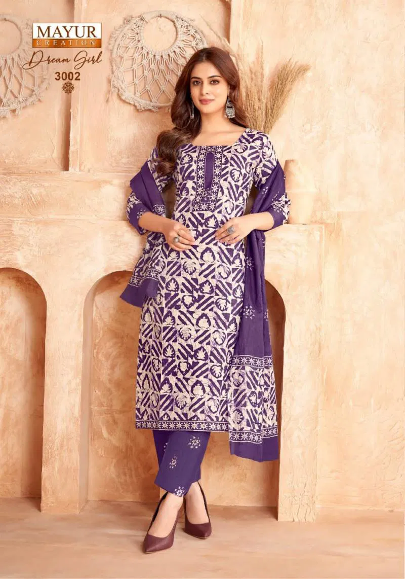 Dream Girl Vol 3 By Mayur Cotton Printed Kurti Bottom With Dupatta Wholesale In India