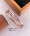 Fancy Steel Rose Gold Kada Accessories Catalog