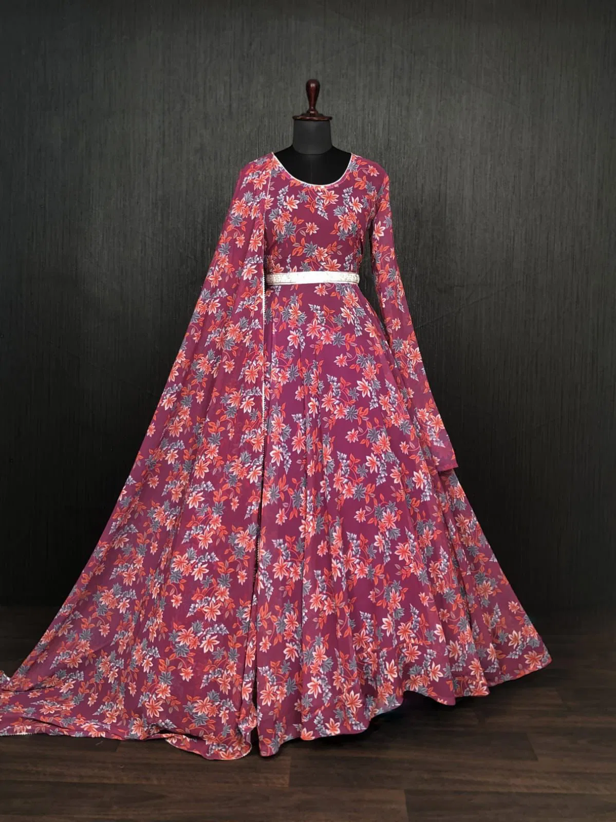 Ka 1021 Premium Readymade Designer Gown-Dupatta Catalog