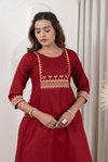 Naisha K 415 Dhabhu Cotton Casual Wear Aline Kurti And Bottom Wholesalers In Delhi