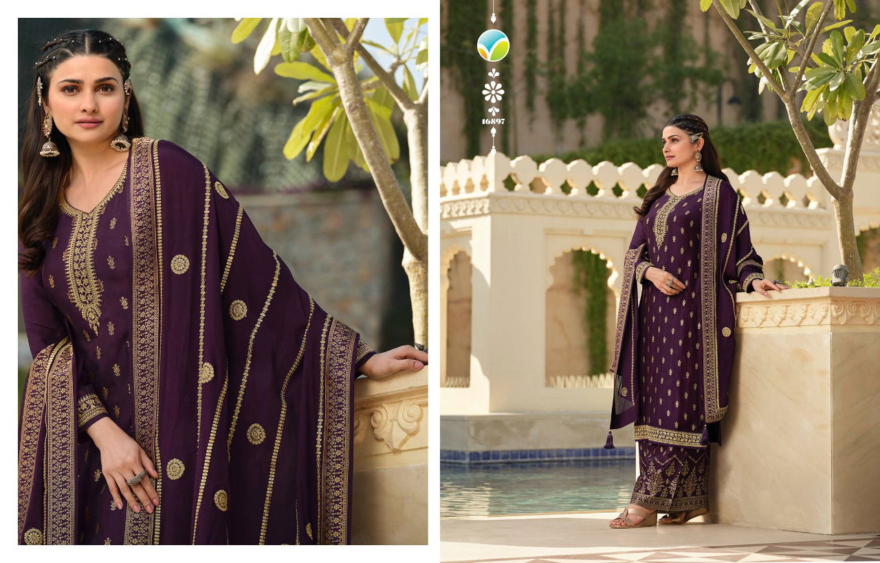 Vinay Kaseesh Glazze Heavy New Exclusive Wear Salwar Jacquard Kameez Collection