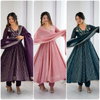 Ruhi R 5293 Anarkali Crunchy Silk Wholesale Anarkali Kurtis Set Suppliers In Mumbai