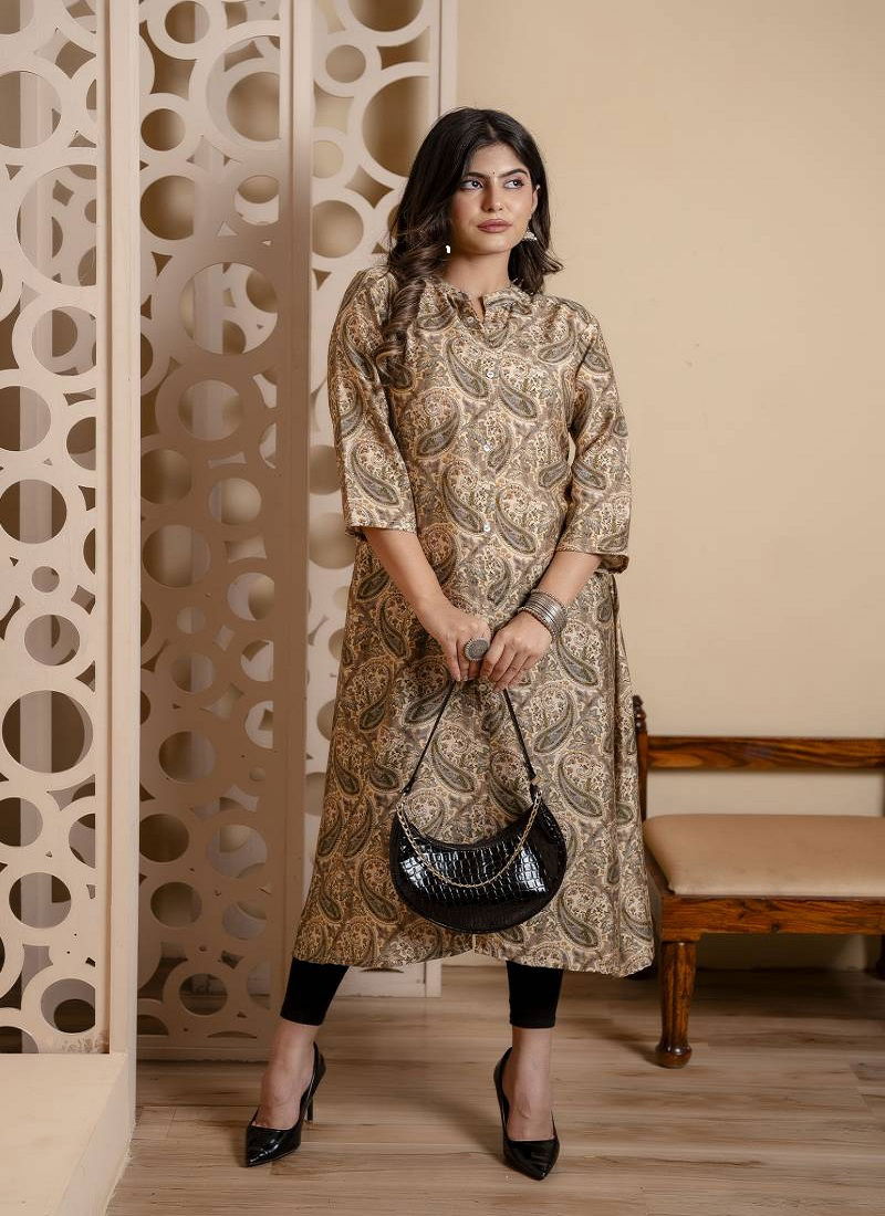 Stylee Girl 17 A Line Maslin Casual Wear Kurtis Bulk Orders In India